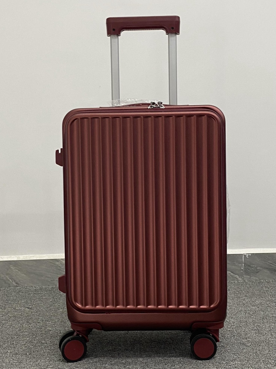 Front-opening hardside luggage