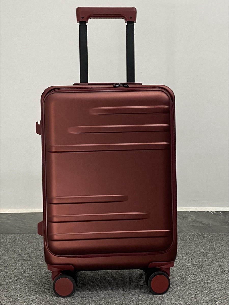 TTG front-opening carry-on in wine red