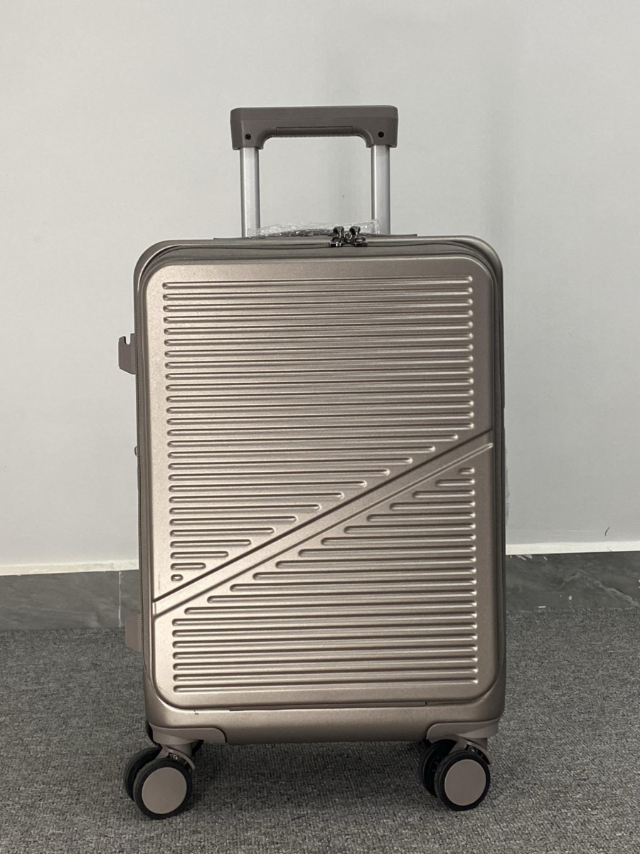 K39 front-opening luggage in champagne